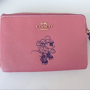 Coach x Disney Roller Minnie Wristlet
